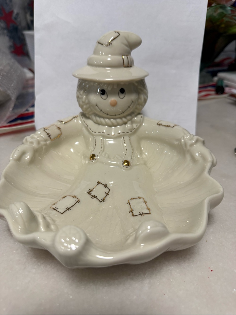 Lenox Scarecrow Candy Dish